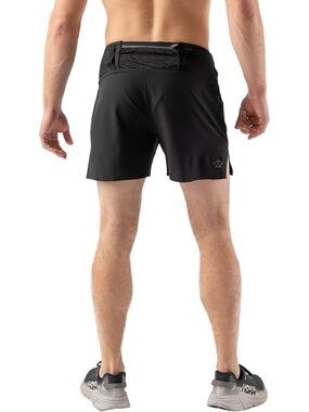 Rabbit Running Men’s Black 5” Trail Running Shorts Sz L